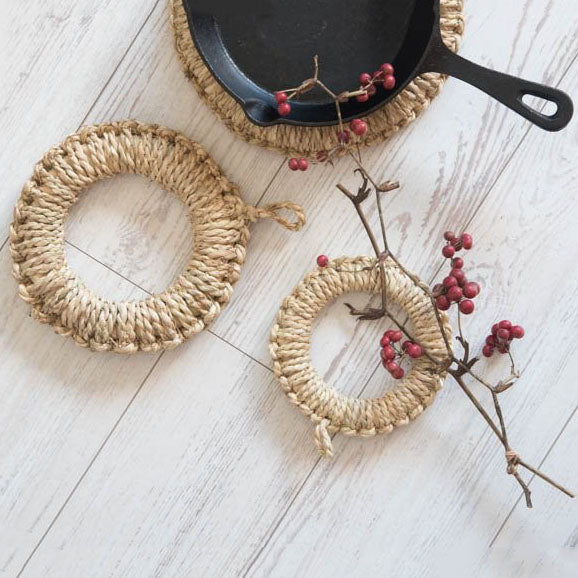 Straw Ring Pot Holder Ema's Table