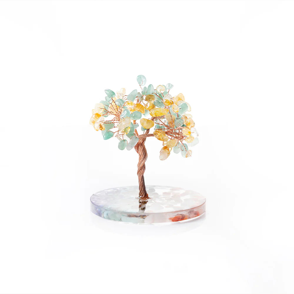 Green & Yellow Crystal Tree – Ema's Table