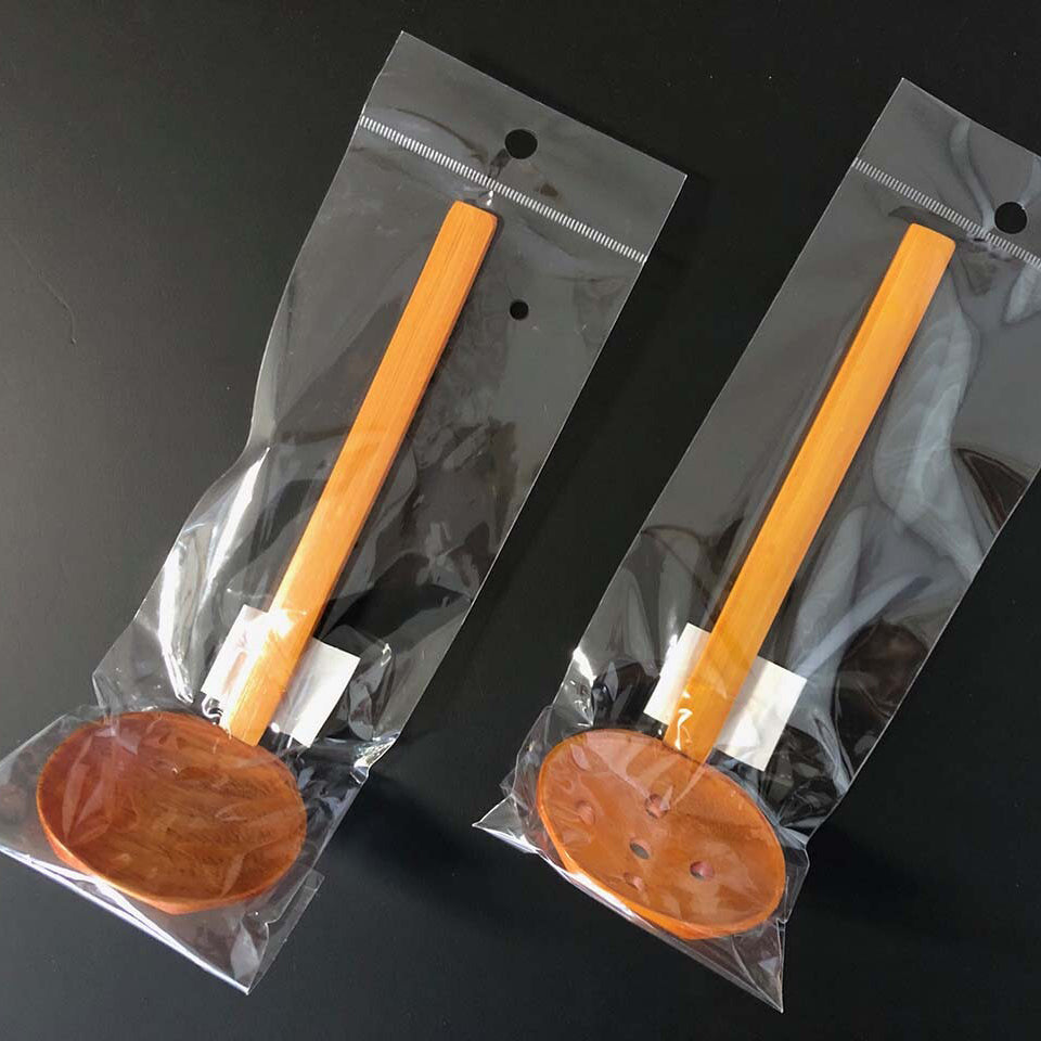 Lacquered Wooden Slotted Ladle – Ema's Table