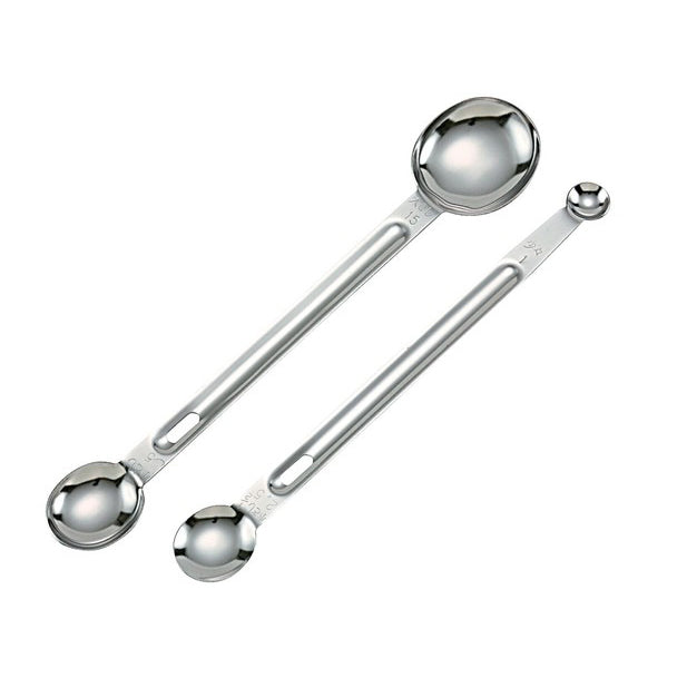 Stainless Steel Long Measuring Spoon Set – Ema's Table