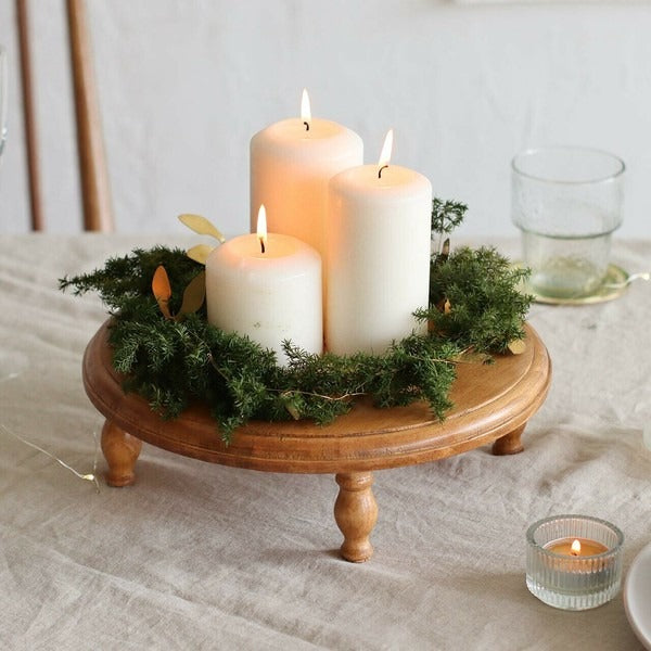 Wood Rounds Display Pine Wood Round Display Stand – Ema's Table